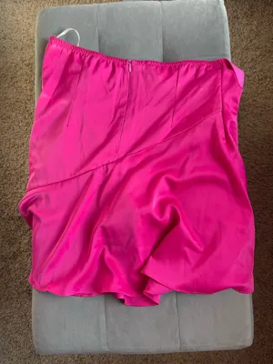 Missguided Hot Pink Cowl Neck Satin Open Back Dress thumbnail 4