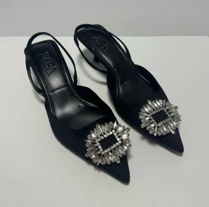 Zara Kitten Heal Women's Embellished Slipper Size 39 thumbnail 1