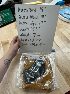 ASOS 60s Retro Mod Shift Dress Beaded Peter Pan Collar Mustard Yellow Size 8 thumbnail 13
