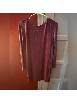 Lulus Gift of Love Red and Silver Backless Long Sleeve Bodycon Dress thumbnail 15