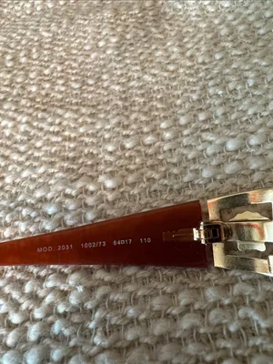 Versace Vintage Burnt Orange Sides With Case Versace Emblem On Sides thumbnail 6