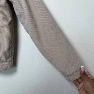 Sky & Sparrow Women Corduroy Sherpa Lined Jacket Medium Brown‎ Trucker Western thumbnail 5