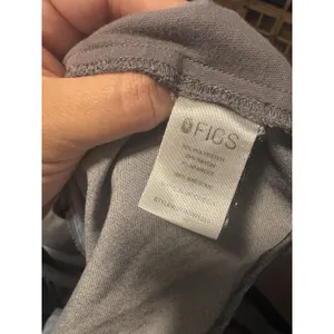 FIGS Scrub Top Womens Small Grey Technical Collection Mandarin Collar W18SW1010 thumbnail 5