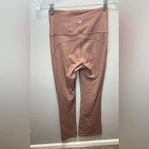 Lululemon Groove Nulu Super-High-Rise Flared Brown‎ Pant Regular Size 4 thumbnail 2