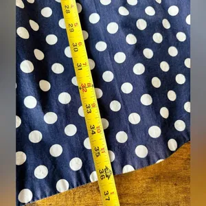 Anthropologie Polka Dot Dress - Vanessa Virginia Navy Blue White Womens sz 10 thumbnail 8