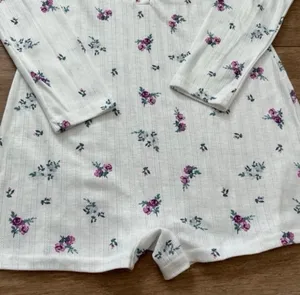 For Love & Lemons Pointelle Romper Sleepwear Lounge size S thumbnail 5