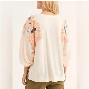 Free People We the Free Feelin’ It Embroidered Top thumbnail 2