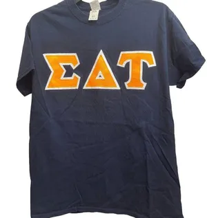 Sigma Delta Tau EAT Sorority Fraternity Greek Life University Gildan Tee Shirt thumbnail 1
