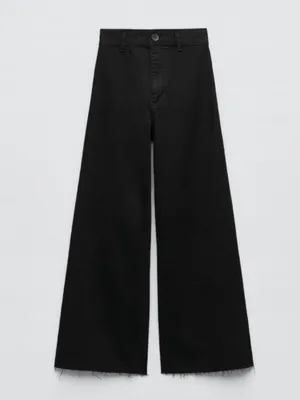 ZARA The Marine Straight Jeans in Black Size 6 thumbnail 5