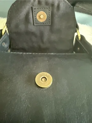 Handcrafted Boho Leather Studded Crossbody Bag Black thumbnail 7