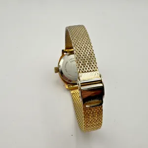 Caravelle Electronic Ladies Wristwatch Gold Tone Mesh Band For Parts thumbnail 5