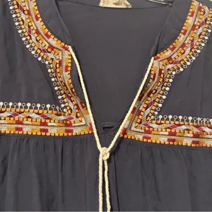 Entro bohemian blouse blue size L thumbnail 2