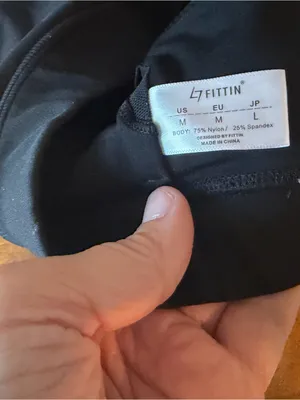 Strappy Black Sports Bra with Crisscross Detail size Medium like new thumbnail 4