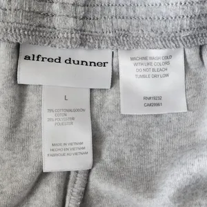Alfred Dunner Womens Velour Loungewear Athleisure Wide Leg Pants Large Gray thumbnail 4