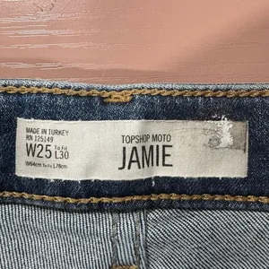 Topshop Moto Jamie 25 x 30 blue denim jeans thumbnail 6