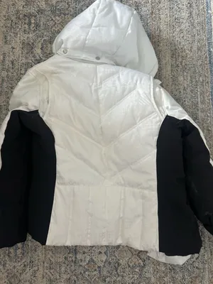 Zero Xposur Women's White and Black Hooded Winter Ski Jacket Size L thumbnail 4