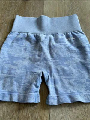 AYBL Blue Camo Stretch Bike Shorts thumbnail 1