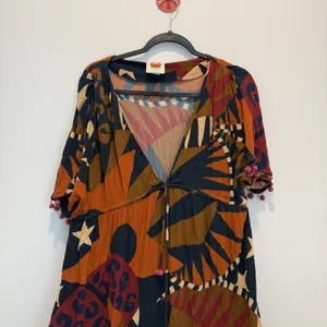 Farm Rio V-Neck Printed KaftanDress, Size S thumbnail 5