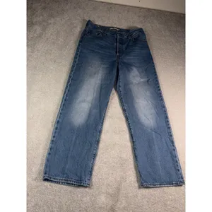 Levi's Premium Big E Ribcage Straight Ankle Jeans 29 Blue High Rise Button Fly thumbnail 3
