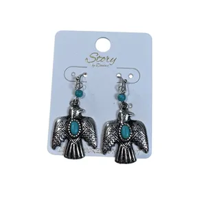 Story by Davinci Earring Set Women OS Turquoise Silver Southwestern Boho 3 Pairs thumbnail 2
