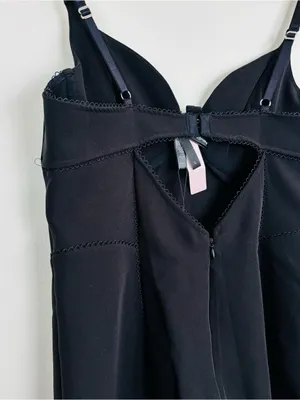 For love and lemons NWT Black Corset Seamed Bodycon Mini Dress. Size large. thumbnail 7
