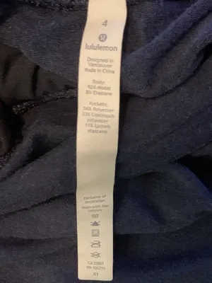 Lululemon Take It Easy Pants Womens Blue High Rise Ruched Waist Band Yoga Sz 4 thumbnail 8