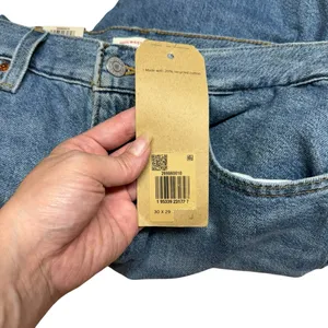 Levi's High Waisted Straight Mom Jeans Style 26986-0010 Eco Blue Size 30 Rigid thumbnail 9