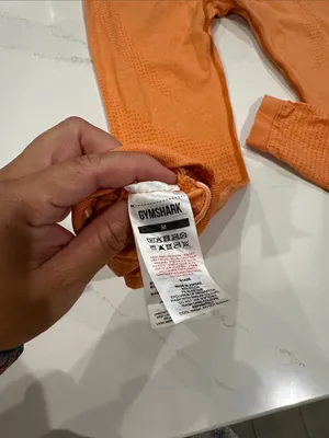 Gym Shark Orange Vital Leggings‎ size medium thumbnail 5