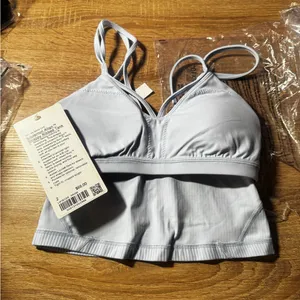 Lululemon Athletica White Strappy Sports Bra thumbnail 10