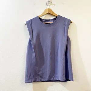 Athleta Seasoft Tank Sweatshirt In Periwinkle‎ Size Small thumbnail 3