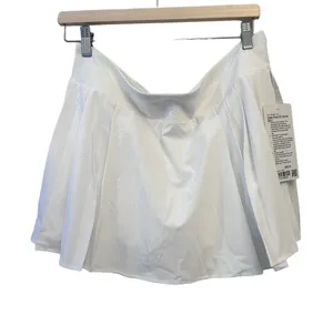 Lululemon Side-pleat HR Tennis Skirt Size 12 WHITE NWT thumbnail 1
