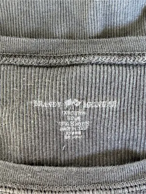 Brandy Melville Zelly Basic Ribbed Top Black thumbnail 3