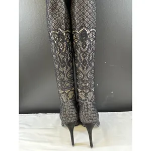 Steve Madden Tiffy Womens Black Over the Knee Boots Size 6.5M SKU 6434 thumbnail 4