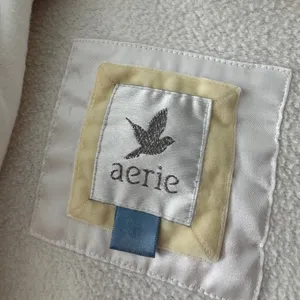 Aerie Y2K Old Logo White‎ Hooded Bath Robe thumbnail 6