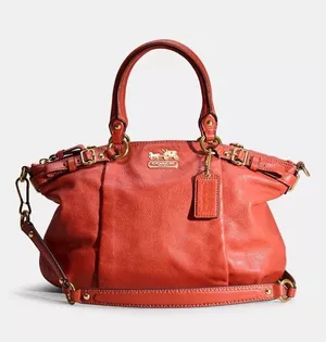 Coach Madison Sophia Bag Burnt Orange Purse Handbag thumbnail 1