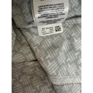 Columbia Sweater Womens Medium Gray White Quarter Zip Soft Fleece‎ Pullover Cozy thumbnail 8