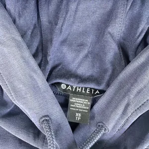 Women's Athleta Size XS Coastal Luxe Recover Sweatshirt Hoodie Oversized Crop thumbnail 2