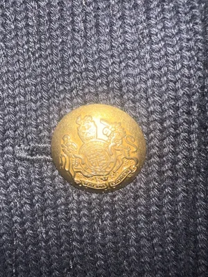 Lauren Ralph Lauren Black Military Knit Jacket Gold Crest Buttons Small‎ thumbnail 10