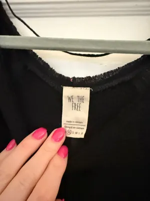 Free People Black Long Sleeve Top thumbnail 2