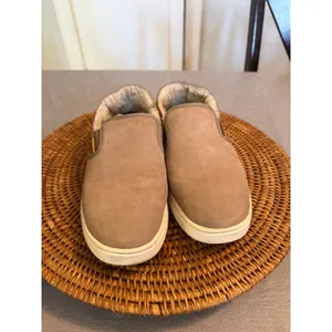 Olukai Pehuea Heu Tan‎ Leather Shearling Lined Slip On Shoes 20391-TGTG Womens 9 thumbnail 2