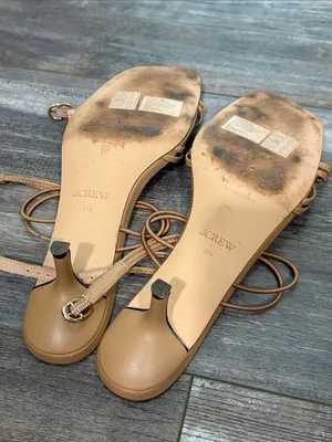 J. Crew Strappy Kitten-heel Sandals Nude 8.5 thumbnail 4