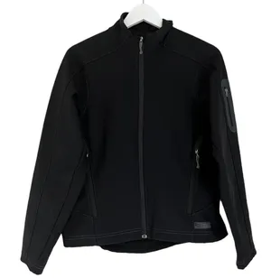 REI Women’s Softshell Fleece Lined Full Zip Hiking Jacket Black Size Medium thumbnail 1