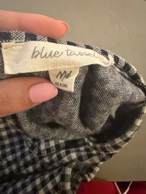 Anthropologie Gingham Bow Top thumbnail 5
