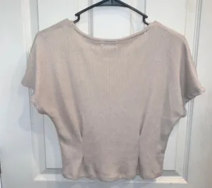 Beige Crop Top Tan Size M thumbnail 4