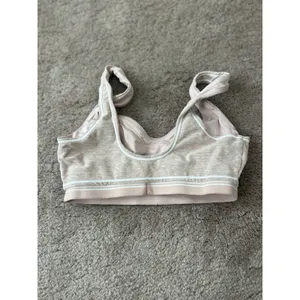 Alo Yoga Alosoft Heart Throb Bra Pink Quartz Heather/White XS Pastel thumbnail 3