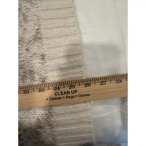 Free People Fair Isle Snow Bunny Sweater Cowl Neck Sleeveles Boho Beige Large thumbnail 8