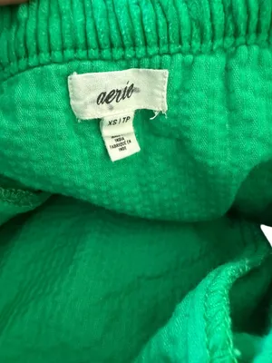 AERIE Women's Green Corduroy Pull On Skirt Size XS thumbnail 6