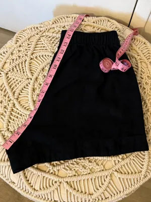 Abercrombie & Fitch Black Elastic Waist Shorts thumbnail 9