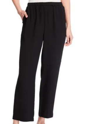 Eileen Fisher Straight Black Pants thumbnail 1