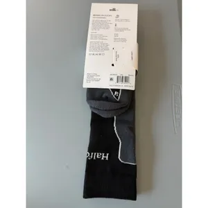 Halfdays Light Cushion Merino Ski Socks Womens M/L 9-12 Black Grey NWT thumbnail 2
